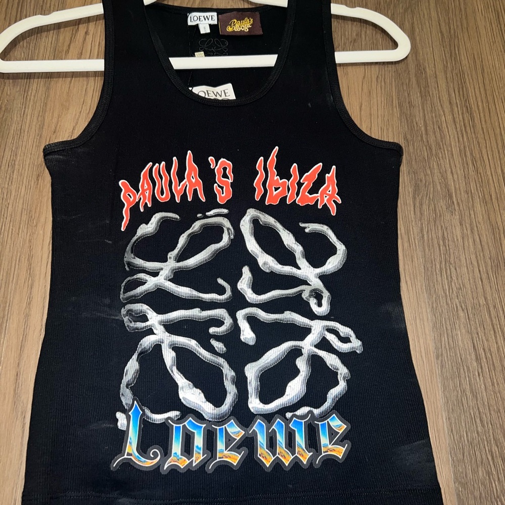 Loewe Black Graphic Tank Top